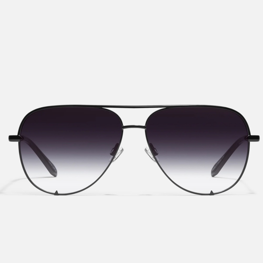 Quay Australia Black Aviator Sunglasses